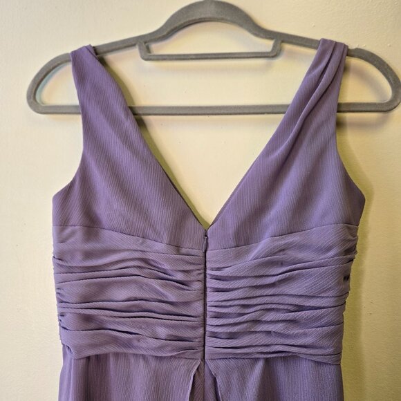 Bridesmaid Fairycore Y2K Empire Babydoll Mini Knee Length Whimsical Chiffon Lave - Picture 6 of 11